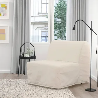 IKEA LYCKSELE LÖVÅS Fotoliu extensibil, Ransta natur