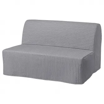 IKEA LYCKSELE MURBO Canapea extensibila 2 locuri, Knisa gri