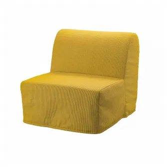 IKEA LYCKSELE MURBO Fotoliu extensibil, Vansbro galben