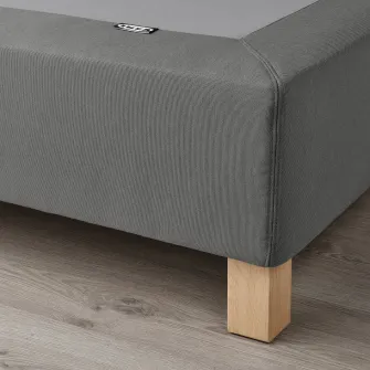 IKEA LYNGÖR Baza saltea cu picioare, gri inchis, 140x200 cm