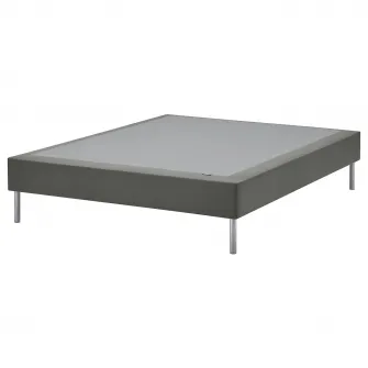 IKEA LYNGÖR Baza saltea cu picioare, gri inchis, 140x200 cm