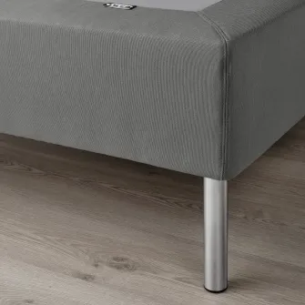 IKEA LYNGÖR Baza saltea cu picioare, gri inchis, 140x200 cm