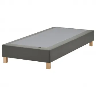 IKEA LYNGÖR Baza saltea cu picioare, gri inchis, 90x200 cm