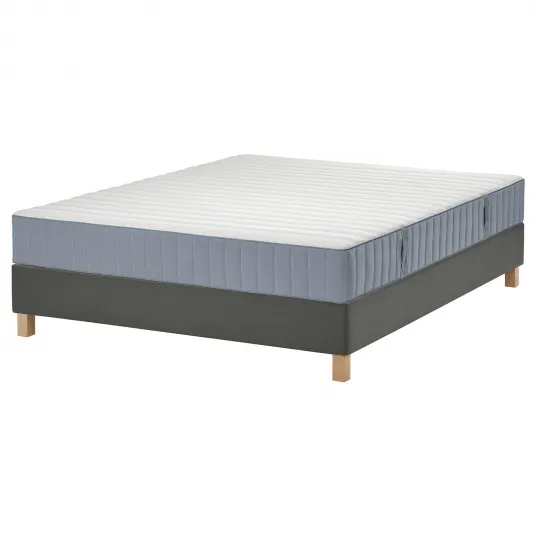 IKEA LYNGÖR Pat, Valevåg ferma/bleu gri inchis, 160x200 cm