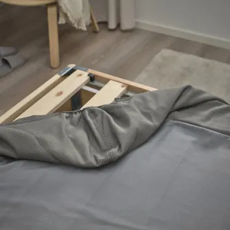IKEA LYNGÖR Pat, Vesteröy extra ferma/bleu gri inchis, 90x200 cm