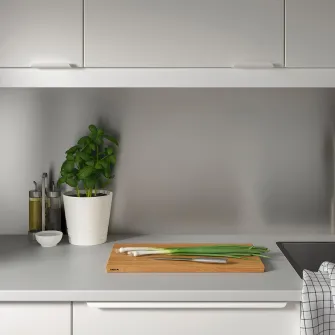 IKEA LYSEKIL Panou perete, 2 fete aspect cupru periat/inox, 119.6x55 cm