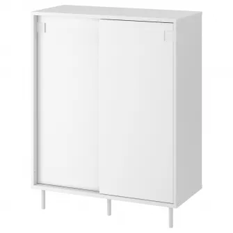 IKEA MACKAPÄR Dulap pantofi/depozitare, alb, 80x35x102 cm