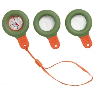 IKEA MAJBAGGE Set explorare natura, 3 piese, verde/portocaliu