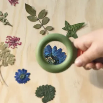 IKEA MAJBAGGE Set explorare natura, 3 piese, verde/portocaliu