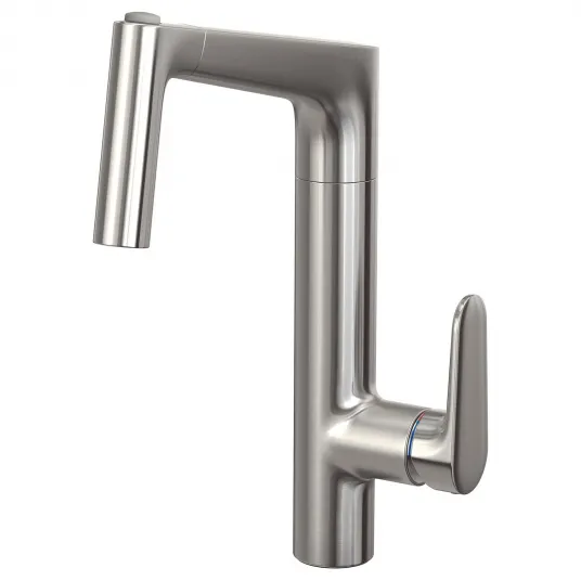 IKEA MAJSJÖN Baterie bucatarie+dus extract/jet, aspect otel inoxidabil