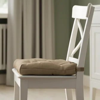 IKEA MALINDA Perna scaun, bej, 40/35x38x7 cm