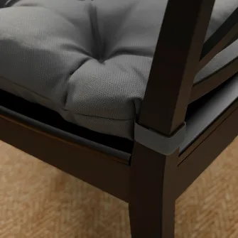 IKEA MALINDA Perna scaun, gri, 40/35x38x7 cm
