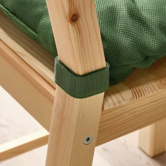 IKEA MALINDA Perna scaun, verde, 40/35x38x7 cm