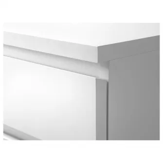 IKEA MALM Comoda cu rotile, alb, 42x59 cm
