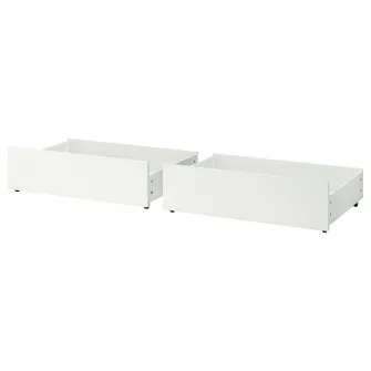 IKEA MALM Cutie depozitare cadru pat inalt, alb, 200 cm