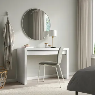 IKEA MALM Masuta de toaleta, alb, 120x41 cm