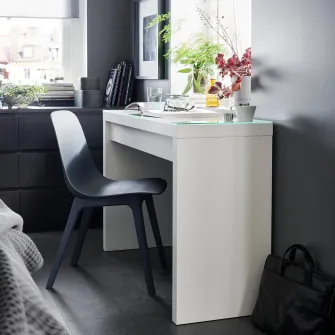 IKEA MALM Masuta de toaleta, alb, 120x41 cm