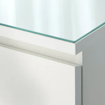 IKEA MALM Blat sticla, alb, 40x48 cm