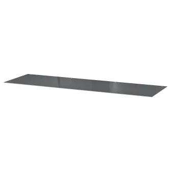 IKEA MALM Blat sticla, transparent gri, 160x48 cm