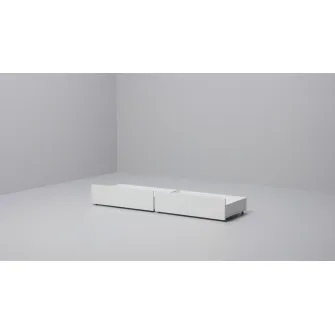 IKEA MALM Cutie depozitare cadru pat inalt, furnir stejar alb, 200 cm