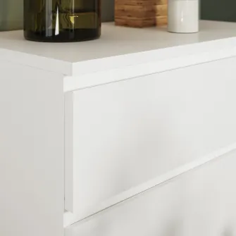 IKEA MALM Comoda 3 sertare, alb, 80x78 cm