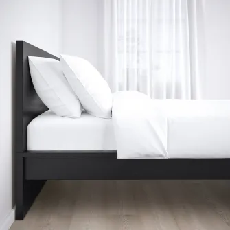 IKEA MALM Mobilier dormitor, set 4 piese, negru-maro, 180x200 cm
