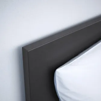 IKEA MALM Mobilier dormitor, set 4 piese, negru-maro, 180x200 cm