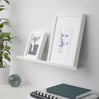 IKEA MALMBÄCK Etajera, alb, 60 cm