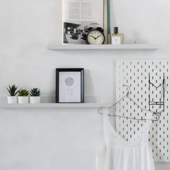 IKEA MALMBÄCK Etajera, alb, 60 cm
