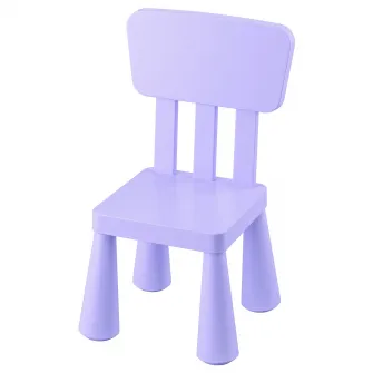 IKEA MAMMUT Scaun pentru copii, interior/exterior/lila