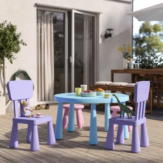 IKEA MAMMUT Scaun pentru copii, interior/exterior/lila