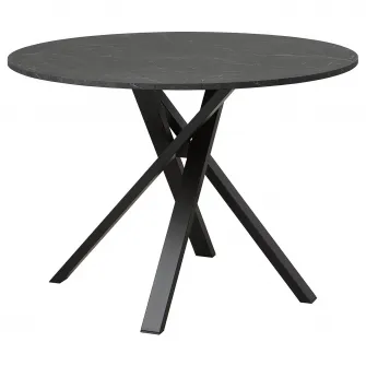 IKEA MARIEDAMM Masa, negru aspect marmura, 105 cm