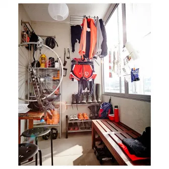 IKEA MARIUS Taburet, negru, 45 cm