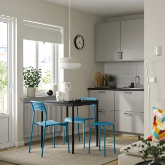 IKEA MARIUS Taburet, albastru, 45 cm
