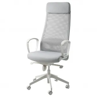 IKEA MARKUS Scaun rotativ, Vissle gri, Mediu (M)