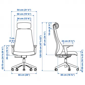 IKEA MATCHSPEL Scaun de gaming, Bomstad gri