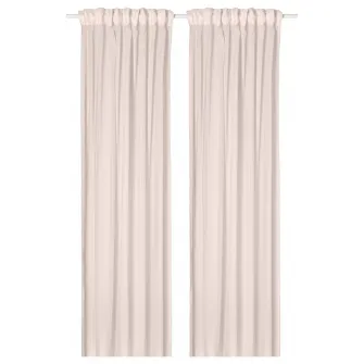 IKEA MATILDA Perdele transparente, 2buc, roz pal/rjns, 145x250 cm