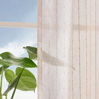 IKEA MATILDA Perdele transparente, 2buc, roz pal/rjns, 145x250 cm