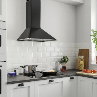 IKEA MATTRADITION Hota perete, negru, 60 cm
