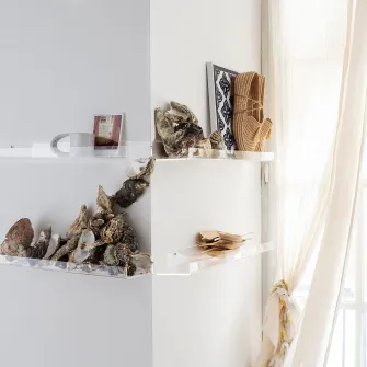 IKEA MELLÖSA Polita fotografii, transparent, 60 cm