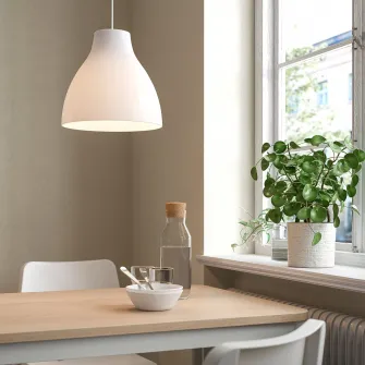IKEA MELODI Lustra, alb, 28 cm