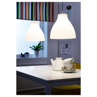 IKEA MELODI Lustra, alb, 38 cm