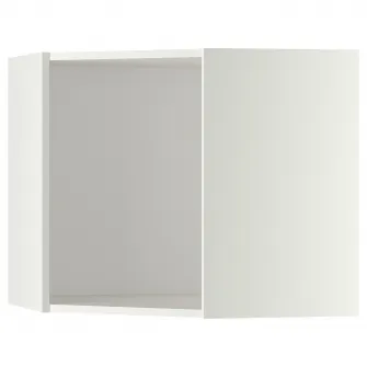 IKEA METOD Cadru corp suspendat colt, alb, 68x37x60 cm
