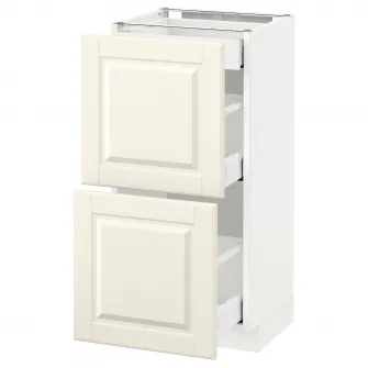 IKEA METOD / MAXIMERA Corp baza 2fronturi/3sertare, alb/Bodbyn alb murdar, 40x37 cm