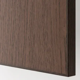 IKEA METOD Corp inalt cu polite, alb/Sinarp maro, 40x60x200 cm