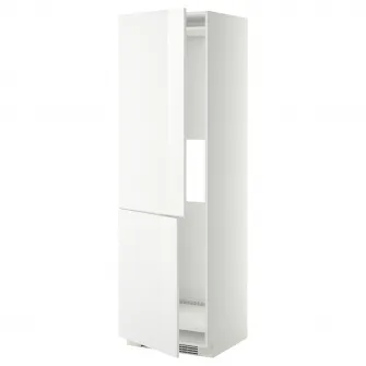 IKEA METOD Corp inalt frigider/congel+2sert, alb/Ringhult alb, 60x60x200 cm