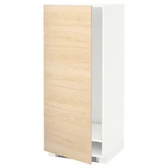 IKEA METOD Corp inalt frigider/congelator, alb/Askersund aspect frasin, 60x60x140 cm