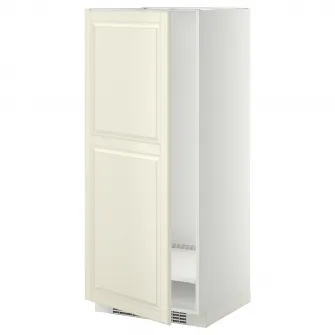 IKEA METOD Corp inalt frigider/congelator, alb/Bodbyn alb murdar, 60x60x140 cm