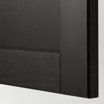 IKEA METOD Corp inalt frigider/congelator, alb/Lerhyttan vopsit negru, 60x60x200 cm
