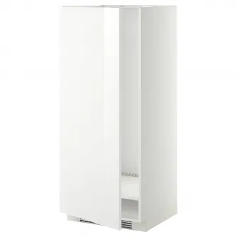 IKEA METOD Corp inalt frigider/congelator, alb/Ringhult alb, 60x60x140 cm